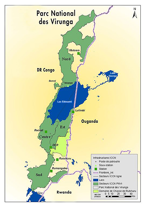 Map of Virunga