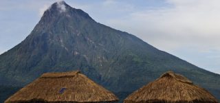 Virunga Mountains in Congo